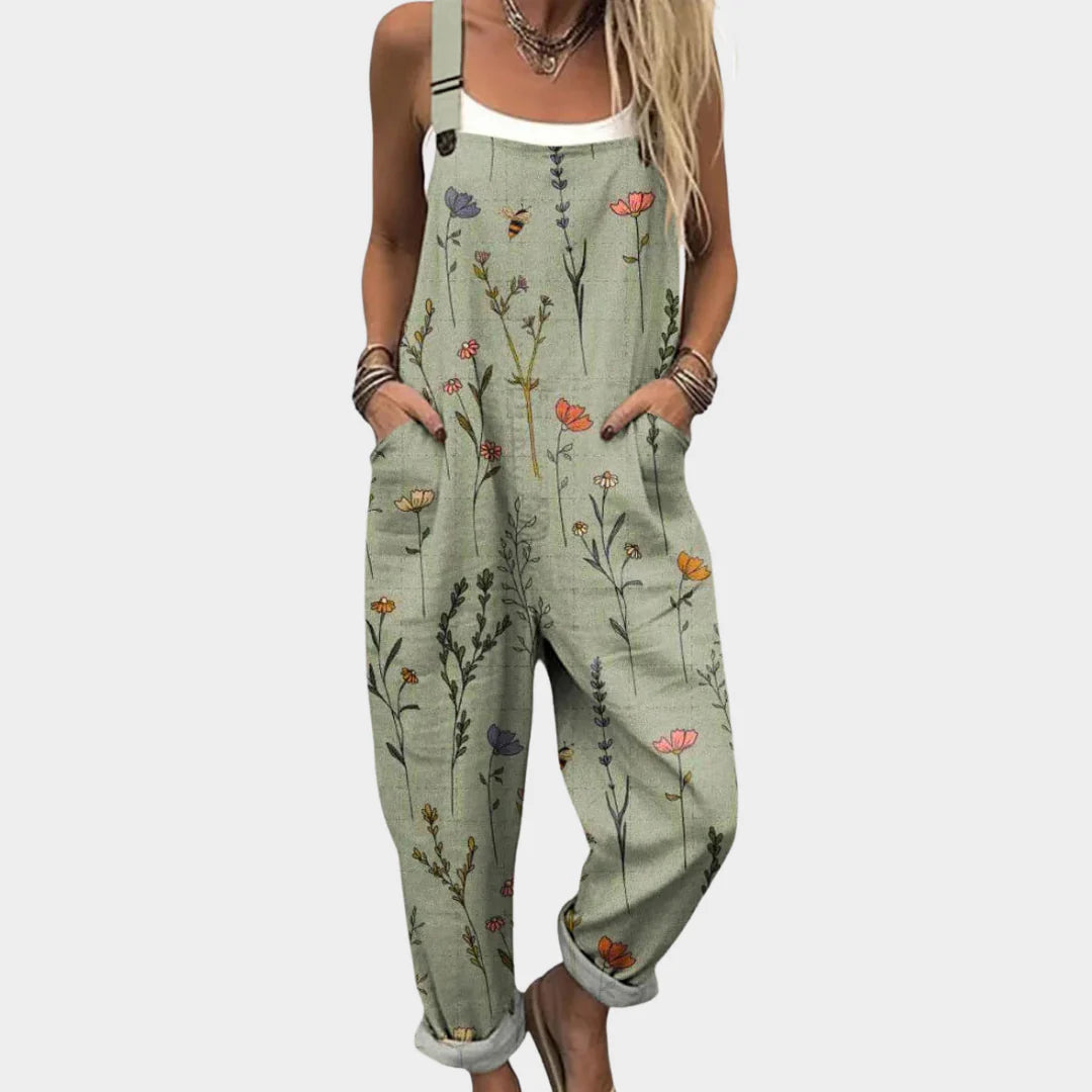 Mono Estampado Floral Verde
