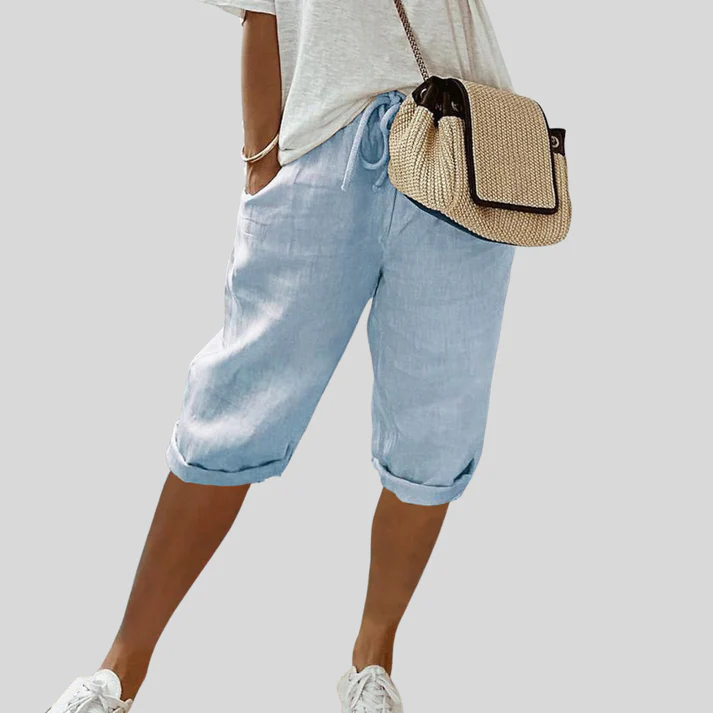 LUISA | Pantalón Pirata Fluido