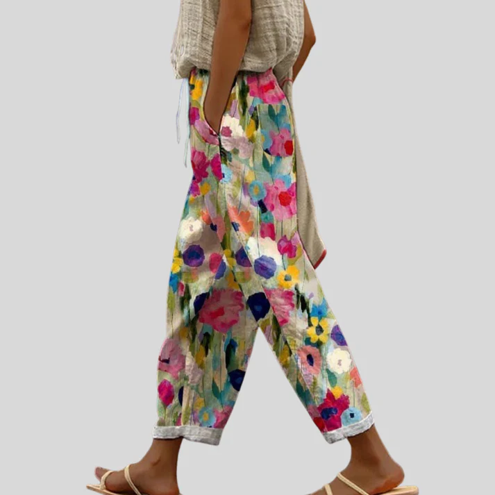 AURORA | Pantalón Estampado de Flores