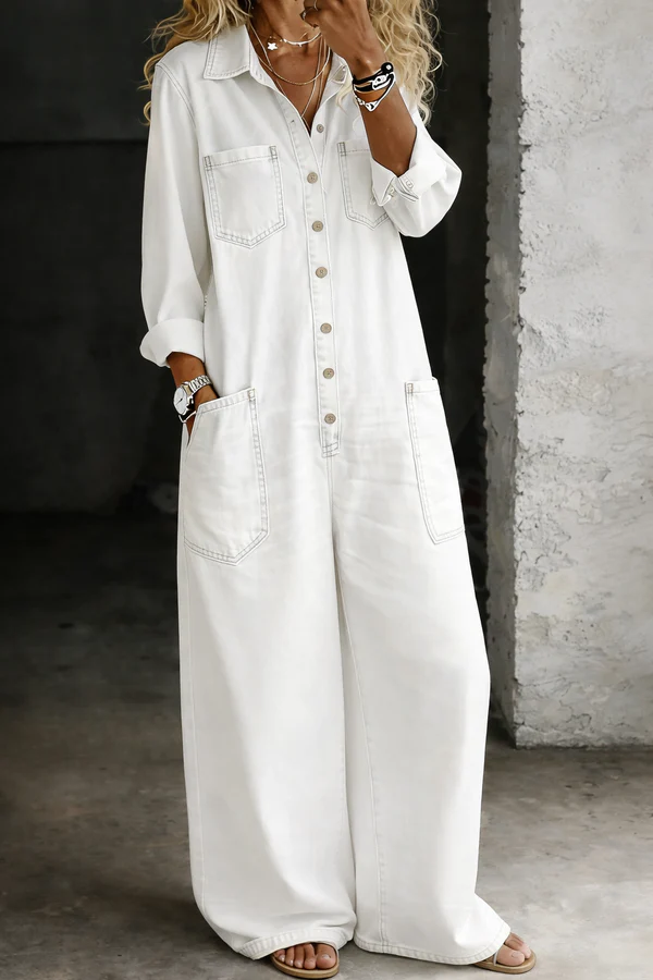 CLARA | Mono Vaquero Holgado de Estilo Camisero