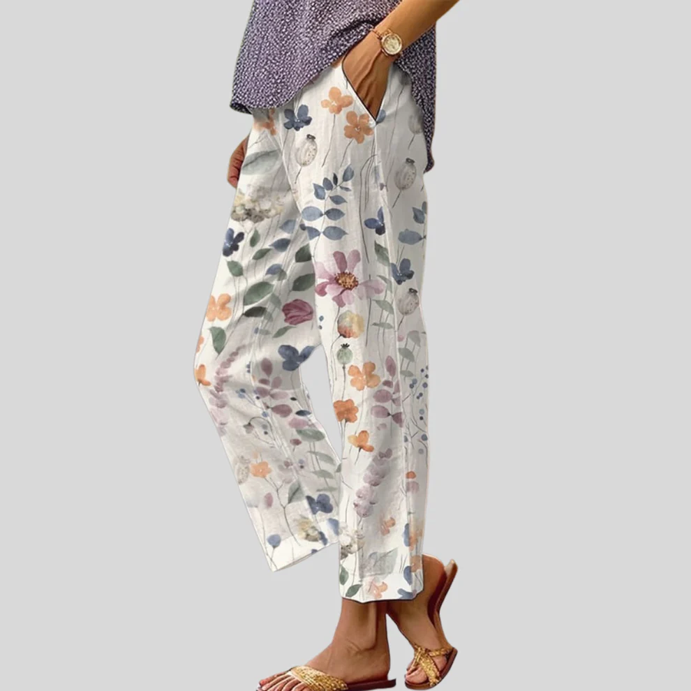 BEATRIZ | Pantalón Estampado de Flores