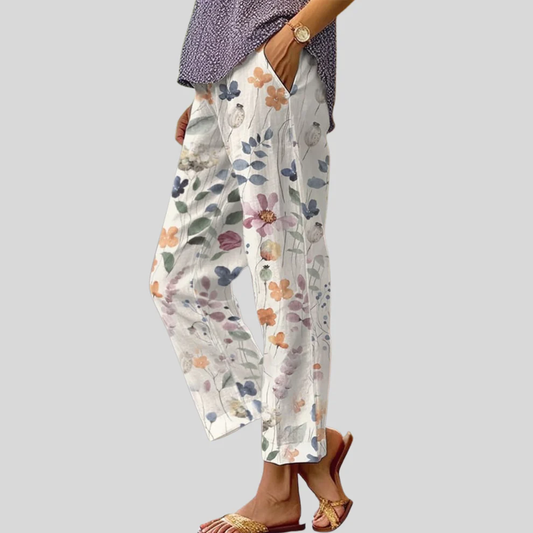 BEATRIZ | Pantalón Estampado de Flores