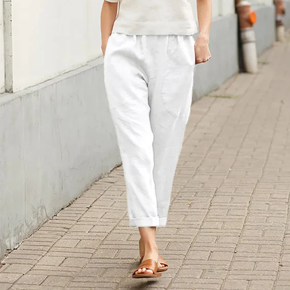 SARA | Pantalón Fluido con Bolsillos