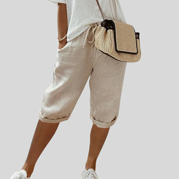 LUISA | Pantalón Pirata Fluido