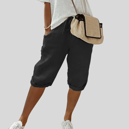 LUISA | Pantalón Pirata Fluido