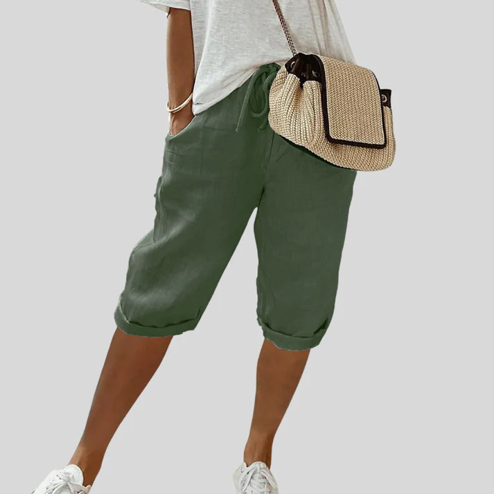 LUISA | Pantalón Pirata Fluido