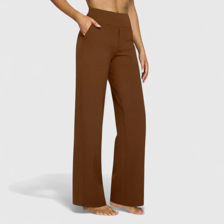 VICTORIA | Pantalón de Talle Alto y Pierna Recta