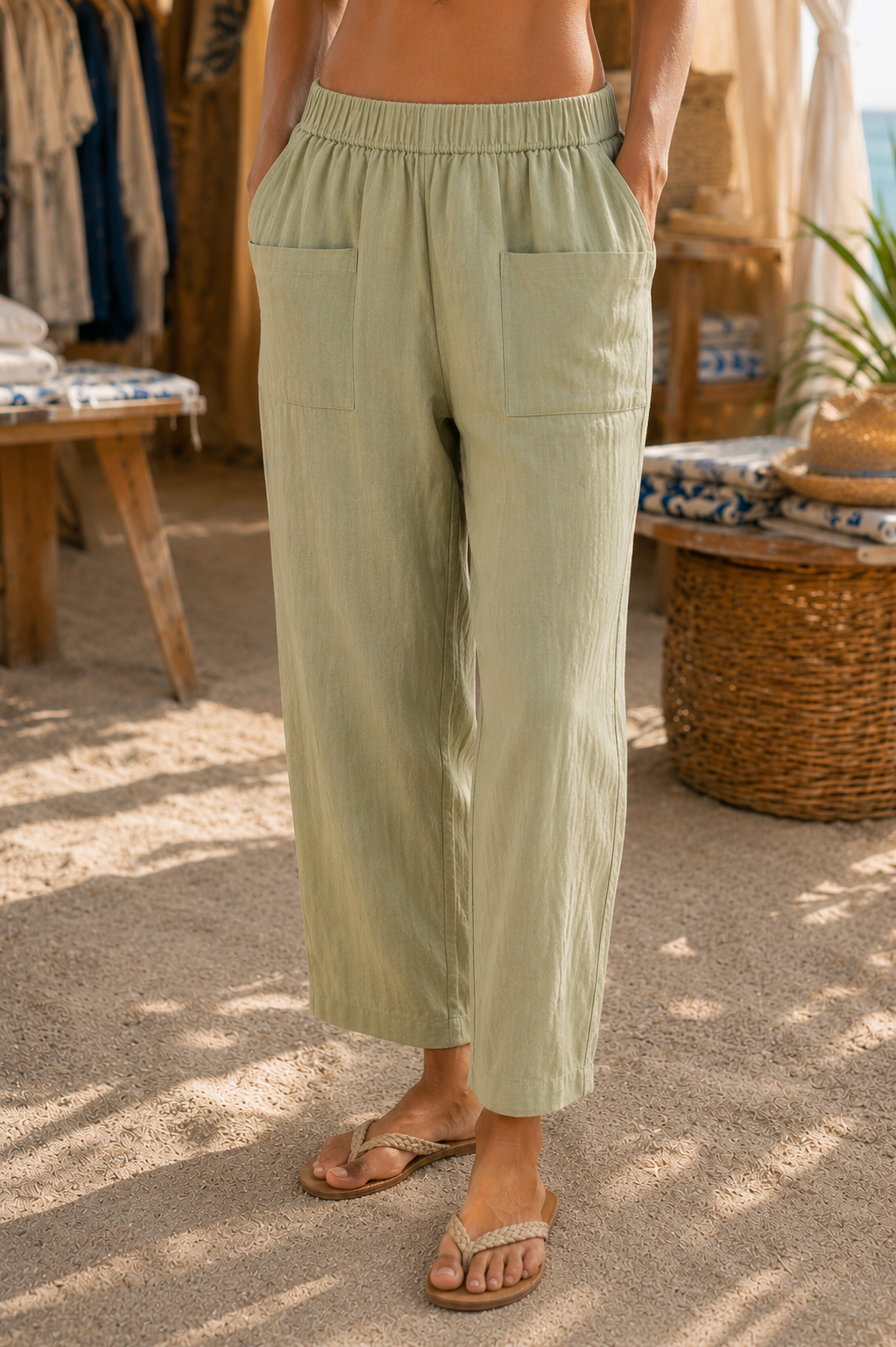 AMPARO | Pantalón Relajado con Bolsillos
